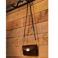 Saddlebag in Havana Leather with 14k Gold Hardware