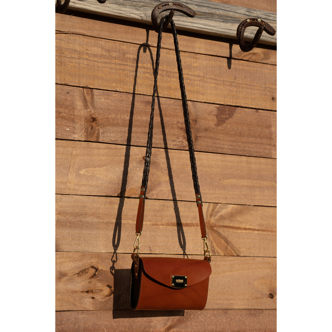 Saddlebag in Chestnut Leather with 14k Gold Hardware