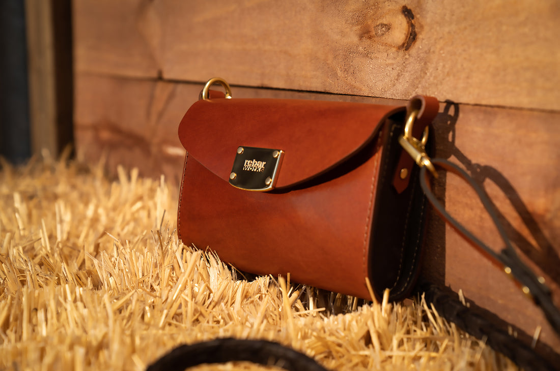 Saddlebag in Chestnut Leather with 14k Gold Hardware
